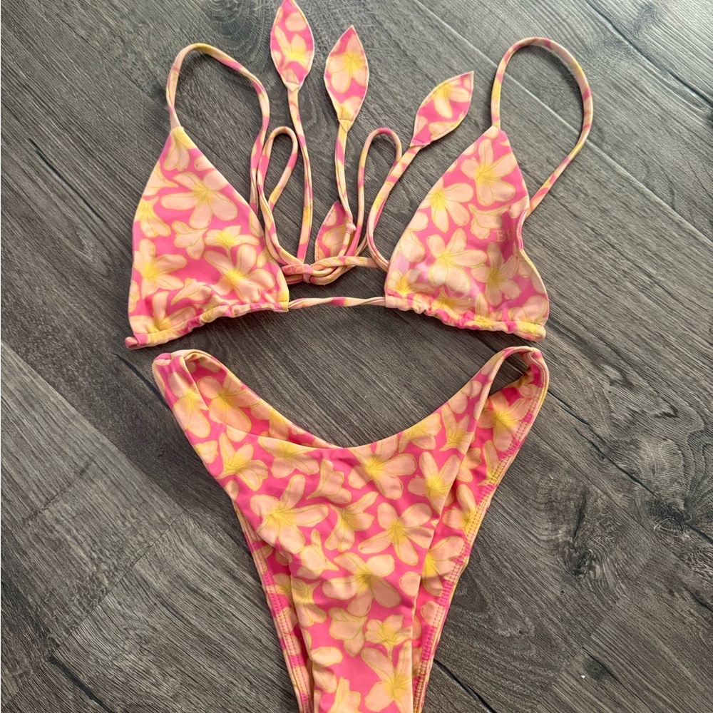 Benoa Swim Yellow and Pink Floral Bikini